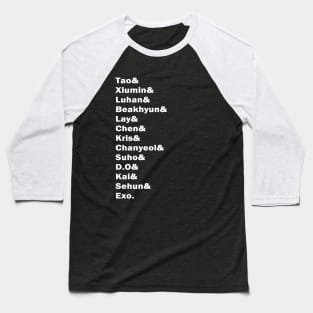 exo ot12 members Baseball T-Shirt